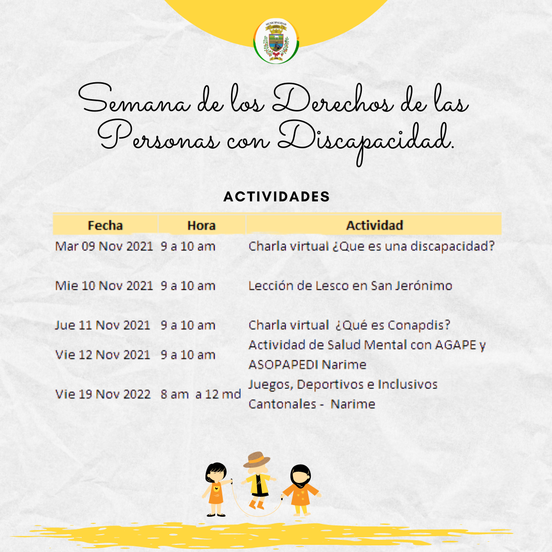 Semana de los Derechos de las Personas con Discapacidad